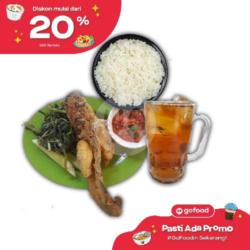 Nasi   Lele Terbang   Es Teh Manis