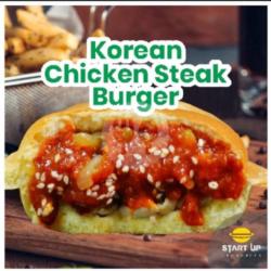 Korean Chicken Steak Burger