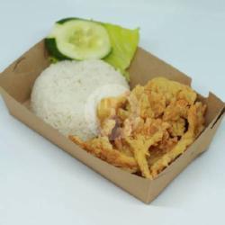 Es Teh   Nasi Jamur Crispy Sambal Bawang