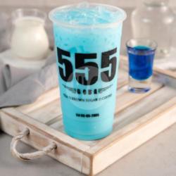 Milk Soda Blue Curacao