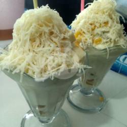 Ice Cream Durian Topping Keju