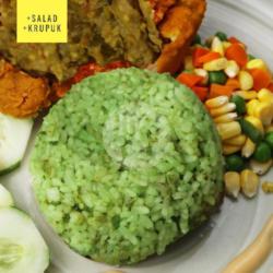 Nasi Sego Goreng Ijo Ayam Geprek Sambal Ijo Wymago