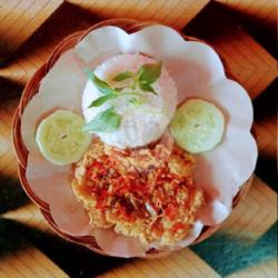 Telor Geprek   Nasi