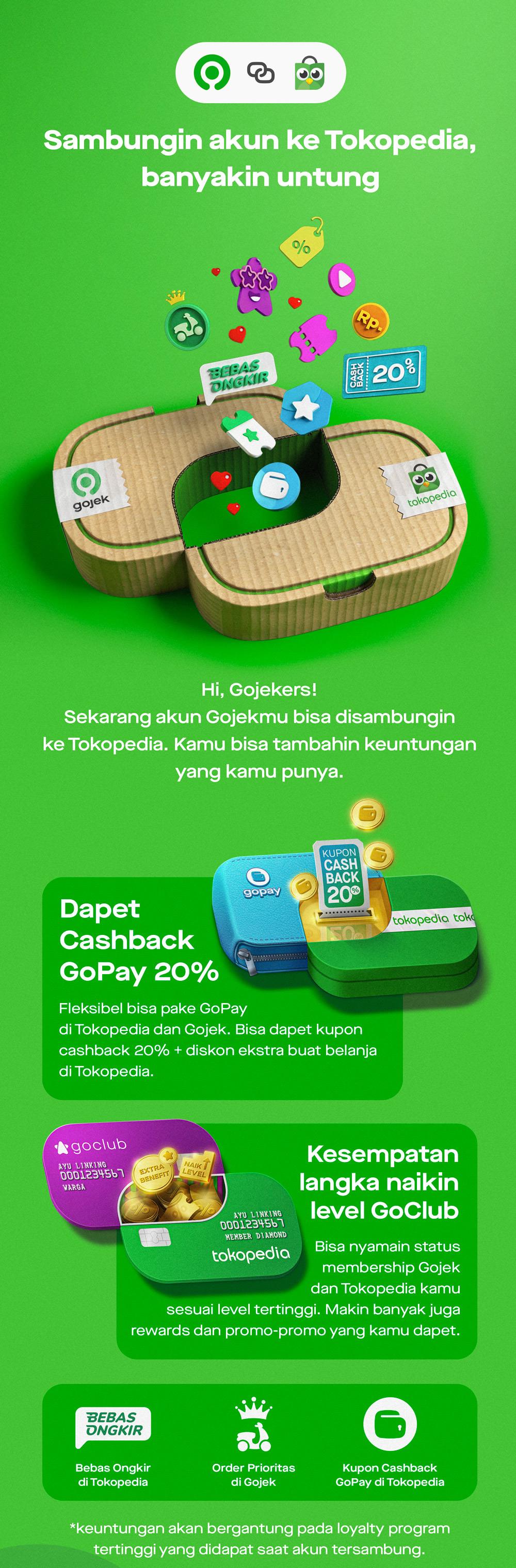 Sambungin akun kamu ke Tokopedia biar lebih untung!