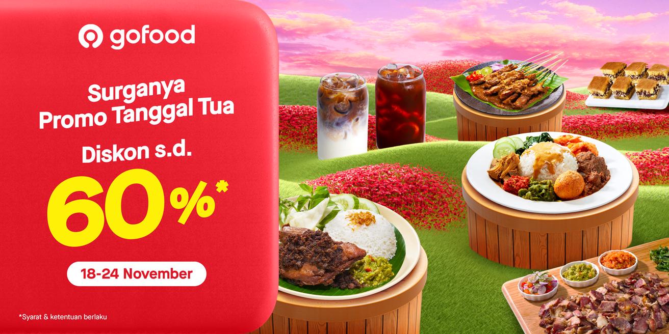 Makan enak di tanggal tua, ada DISKON s.d. 60% 👇