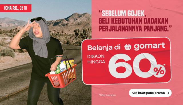 Belanja di GoMart diskon hingga 60%